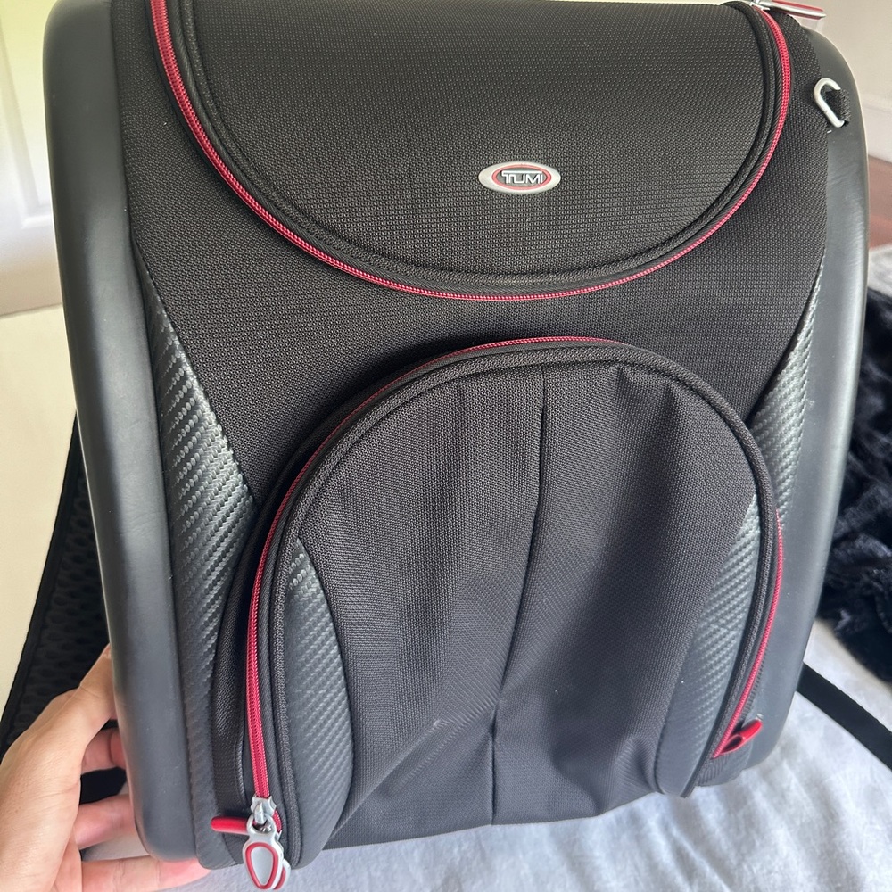 Tumi Vintage Black & Red Backpack
